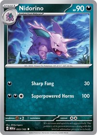 Nidorino - SV: Scarlet & Violet 151 - 033/165