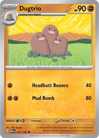 Dugtrio - SV: Scarlet & Violet 151 - 051/165