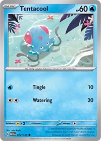 Tentacool - SV: Scarlet & Violet 151 - 072/165
