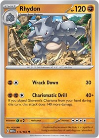 Rhydon - SV: Scarlet & Violet 151 - 112/165