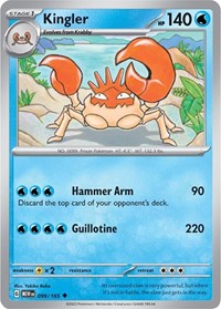 Kingler - SV: Scarlet & Violet 151 - 099/165