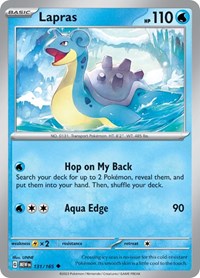 Lapras - SV: Scarlet & Violet 151 - 131/165
