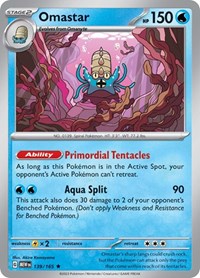 Omastar - SV: Scarlet & Violet 151 - 139/165