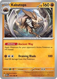 Kabutops - SV: Scarlet & Violet 151 - 141/165