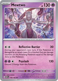 Mewtwo - SV: Scarlet & Violet 151 - 150/165