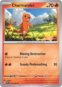 Charmander - 007/091 - SV: Paldean Fates - 007/091