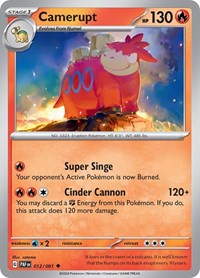 Camerupt - SV: Paldean Fates - 012/091