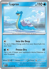 Lapras - SV: Paldean Fates - 016/091