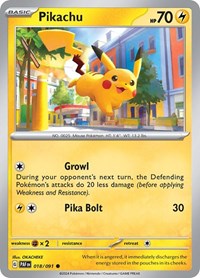 Pikachu - 018/091 - SV: Paldean Fates - 018/091