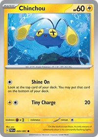 Chinchou - SV: Paldean Fates - 020/091