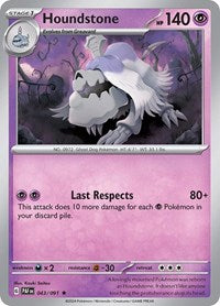 Houndstone - 043/091 - SV: Paldean Fates - 043/091