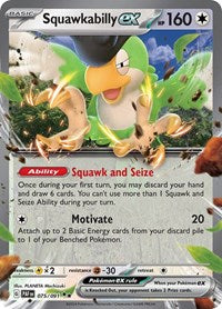 Squawkabilly ex - 075/091 - SV: Paldean Fates - 075/091
