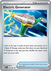 Electric Generator - SV: Paldean Fates - 079/091