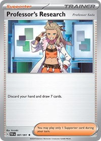 Professor's Research [Professor Sada] - 087/091 - SV: Paldean Fates - 087/091