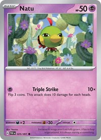 Natu - 025/091 - SV: Paldean Fates - 025/091