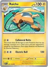 Raichu - SV05: Temporal Forces - 052/162