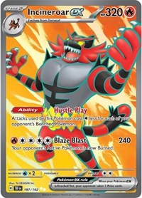 Incineroar ex - 187/162 - SV05: Temporal Forces - 187/162