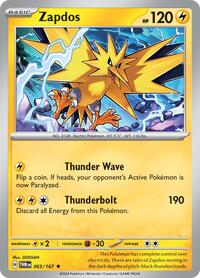 Zapdos - SV06: Twilight Masquerade - 065/167