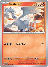 Reshiram - SV07: Stellar Crown - 022/142