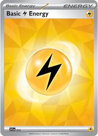 Basic Lightning Energy - 012 - SVE: Scarlet & Violet Energies - 012
