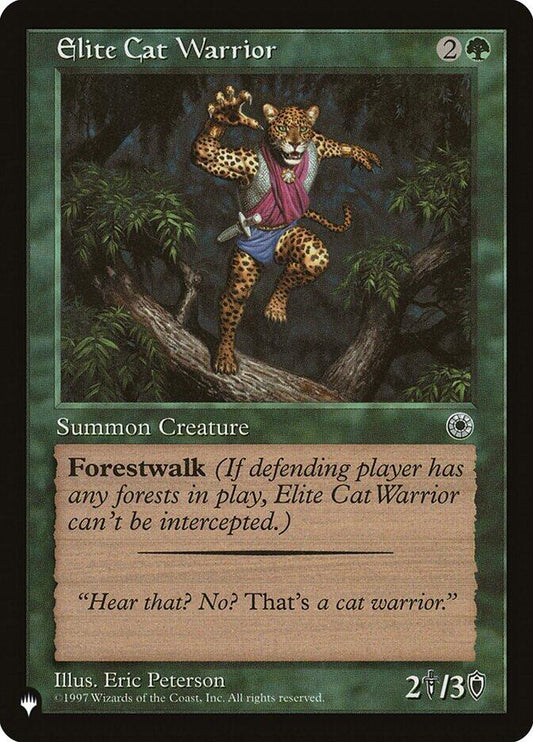 Elite Cat Warrior (Flavor Text)