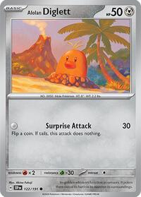 Alolan Diglett - SV08: Surging Sparks - 122/191