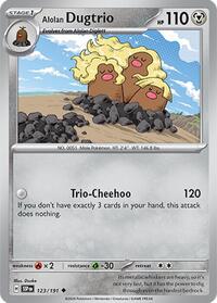 Alolan Dugtrio - 123/191 - SV08: Surging Sparks - 123/191
