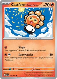 Castform Sunny Form - 020/191 - SV08: Surging Sparks - 020/191