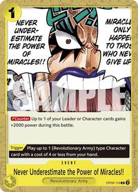 Never Underestimate the Power of Miracles!! - Emperors in the New World - OP09-116