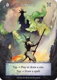 Sorcerer (Store Alternate Art Promo) (Foil) - Arthurian Legends Promo