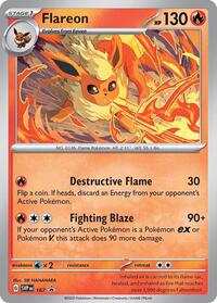 Flareon - 167 (Cosmos Holo) - SV: Scarlet & Violet Promo Cards - 167