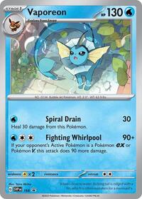 Vaporeon - 168 (Cosmos Holo) - SV: Scarlet & Violet Promo Cards - 168