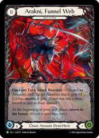 Arakni, Funnel Web (Extended Art) - LGS377 - Flesh and Blood: Promo Cards - LGS377