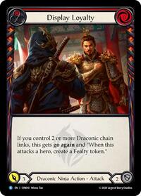 Display Loyalty (Red) - Blitz Deck: The Hunted - Cindra - CIN010