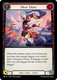 Silver Talons (Red) - Blitz Deck: The Hunted - Cindra - CIN019