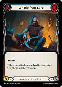 Whittle from Bone (Blue) - Blitz Deck: The Hunted - Arakni, Web of Deceit - WOD023