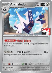 Archaludon - 107/142 - Prize Pack Series Cards - 107/142