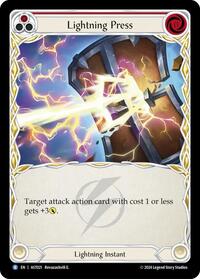 Lightning Press (Red) - Armory Deck: Aurora - AST021