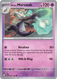 Alolan Marowak - SV09: Journey Together - 057/159