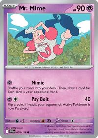 Mr. Mime - SV09: Journey Together - 058/159