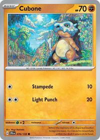 Cubone - SV09: Journey Together - 076/159