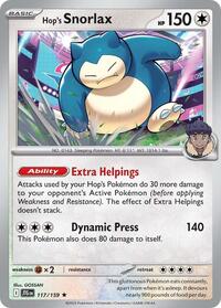 Hop's Snorlax - SV09: Journey Together - 117/159