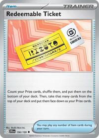 Redeemable Ticket - SV09: Journey Together - 156/159