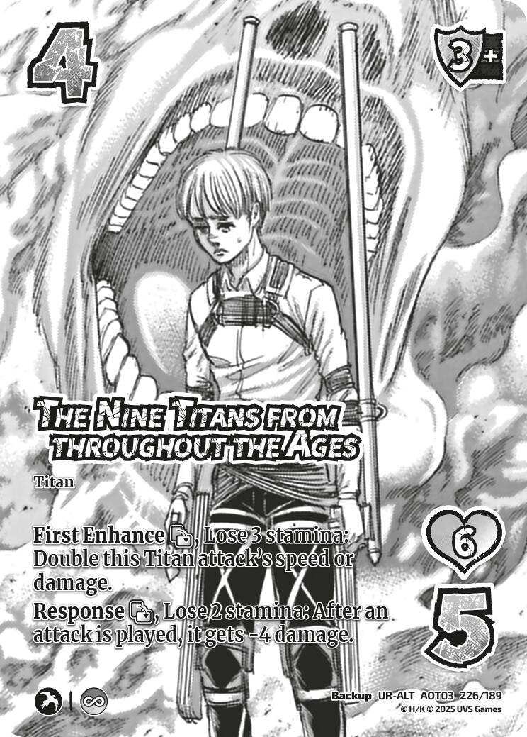 The Nine Titans from throughout the Ages (Alternate Art)