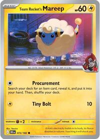 Team Rocket's Mareep - SV10: Destined Rivals - 072/182
