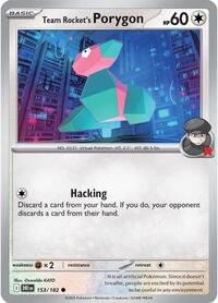Team Rocket's Porygon - SV10: Destined Rivals - 153/182