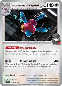 Team Rocket's Porygon-Z - SV10: Destined Rivals - 155/182