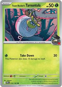 Team Rocket's Tarountula - SV10: Destined Rivals - 019/182