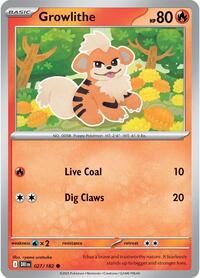 Growlithe - SV10: Destined Rivals - 027/182