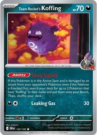 Team Rocket's Koffing - SV10: Destined Rivals - 125/182